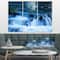 Designart - Beautiful Small Blue Waterfalls - Landscape Wall Art on Canvas